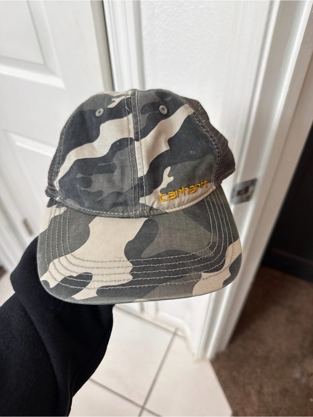Carhartt Camouflage Cap with Gold Logo